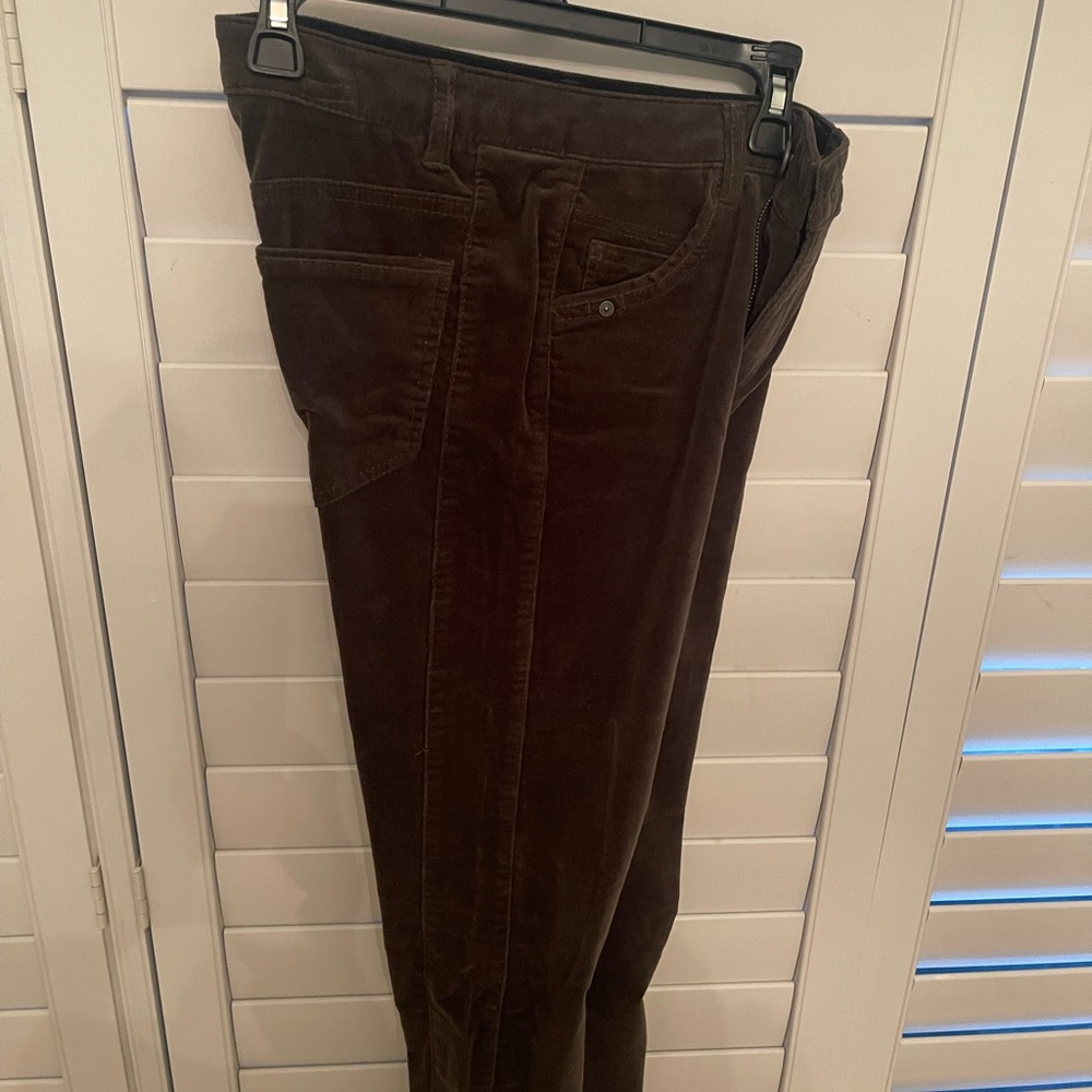 Democracy Women's High Rise Jeans - Hunter Green Corduroy.